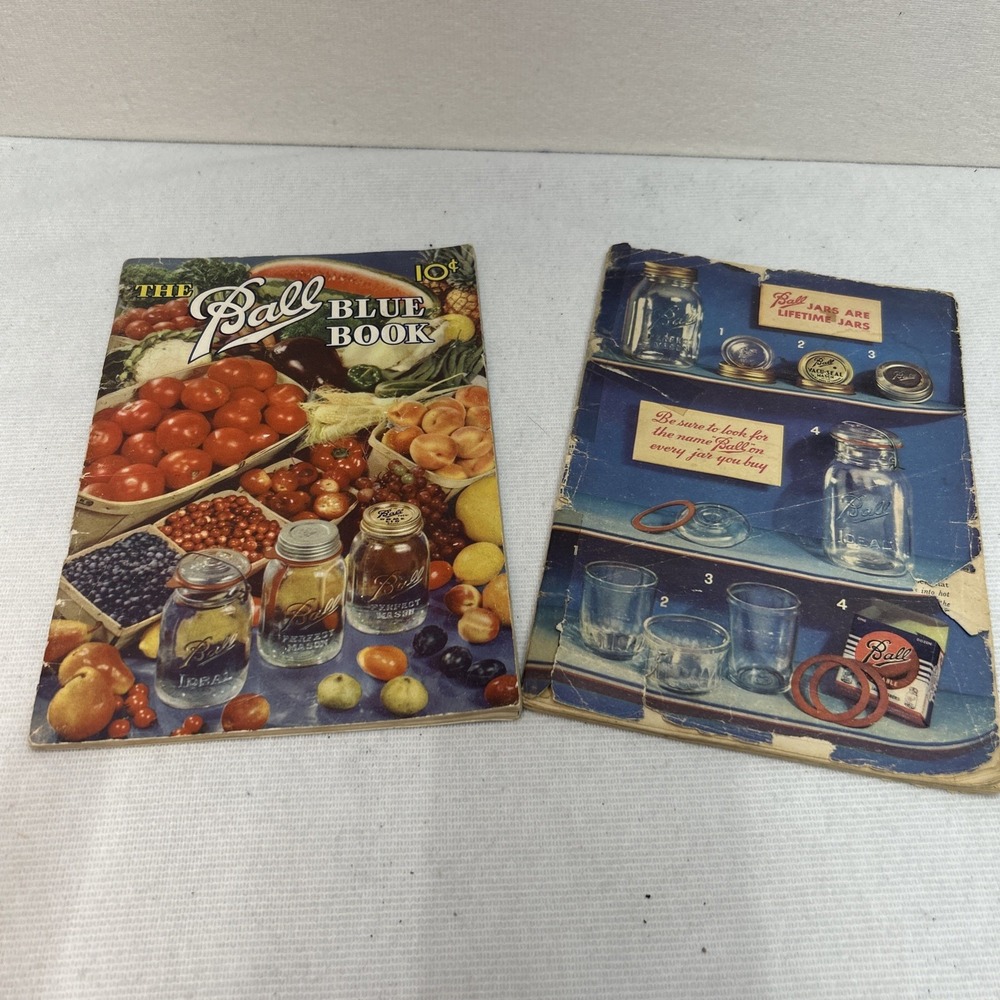 Vintage Ball Blue Book Canning Preserving Recipes 1947 Cookbook Edition X Lot 2